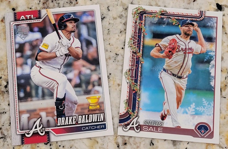 2026 Topps Series 2 ⚾️ DRAKE BALDWIN #692 ROOKIE CUP & CHRIS SALE Atlanta Braves