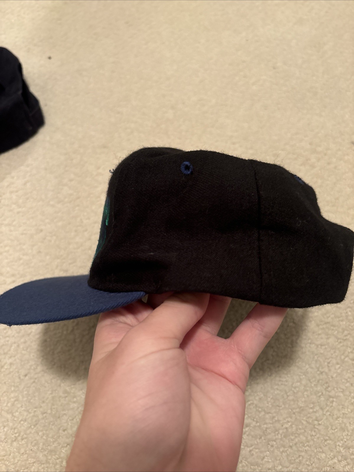 RARE Vintage Seattle Seahawks NFL Snapback Hat. D.P.M. Drew Pearson Marketing image 3
