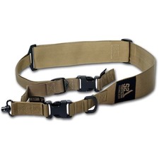 USA Made 2 Point Rifle Sling, Fast Adjust, Modular, 2โ Strap, Coyote Tan