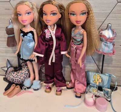  Bratz Nighty Nite  Cloe, Yasmin & Fianna Mixed Bundle- MGA Entertainment...
