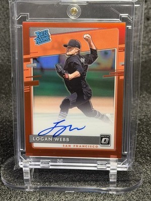 2020 DONRUSS OPTIC RR SIGNATURE RED #RRS-LW LOGAN WEBB #'D 38/50 AUTO