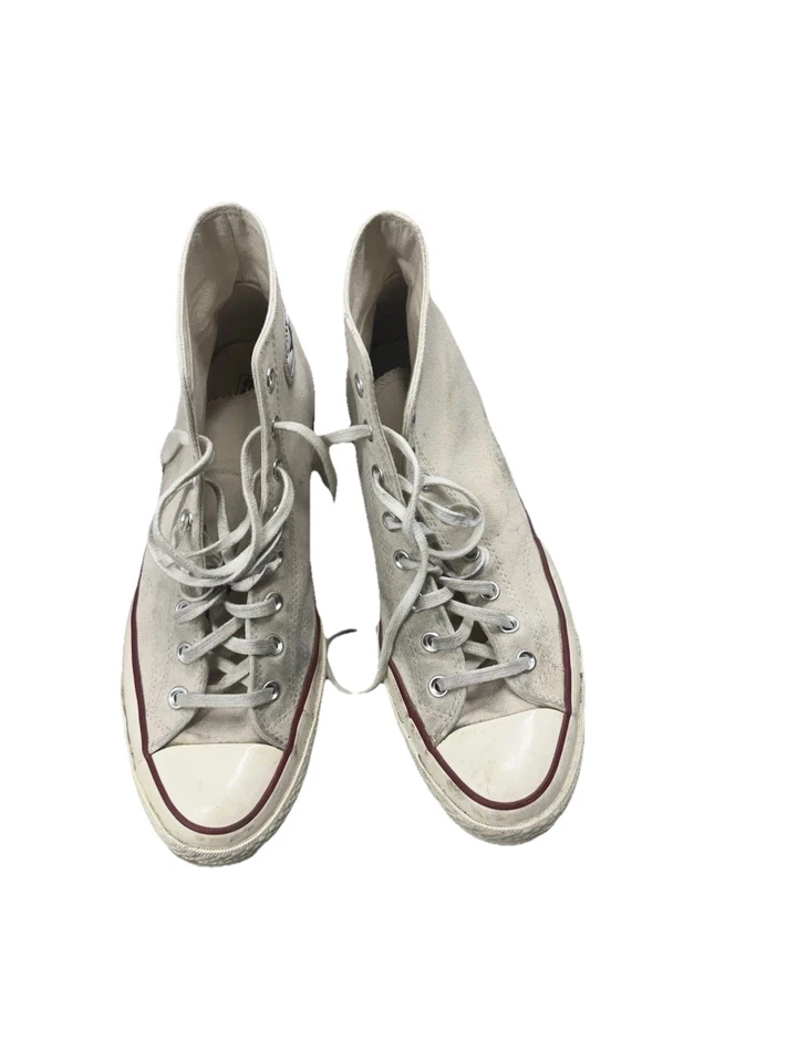 Vintage Converse Men's Chuck Taylor All Stars Sneakers Size 11 Cream High Top - Image 3 of 4