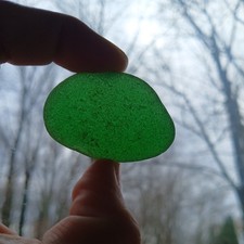 Genuine Sea Glass Green Teal JQ Gorgeous Rare Large 17.43g