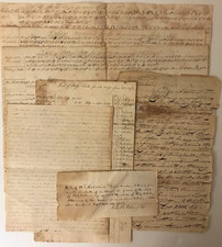 1830s Litchfield Co Connecticut lot  William Holabird Documents, Letters