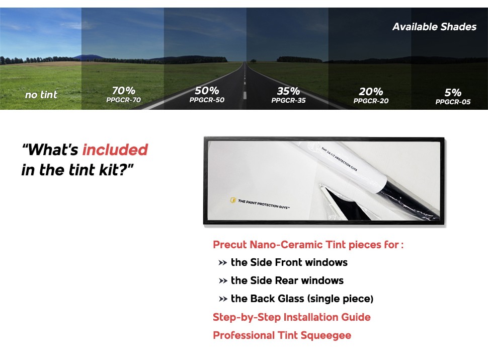 Precut Window Film Ceramic Tint for Maserati Gran Turismo 2008-2020 Convertible