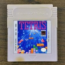 Tetris Game Boy Nintendo Authentic Cartridge Case Manual 80's Vintage - Tested