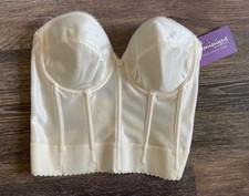 Dominique Bridal Low Back Strapless Corset 6377 Size 36B Ivory