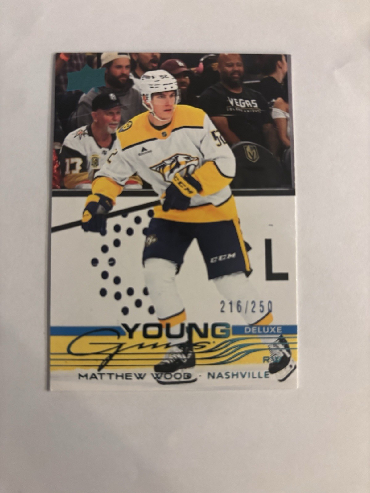 Matthew Wood 2025-26 Upper Deck Deluxe Young Guns Rookie /250 #228 Nashville