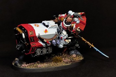 Suboden Khan White Scars painted Warhammer 40k Primaris Space Marines
