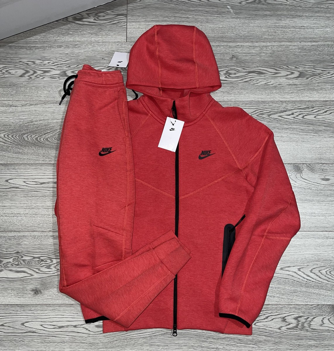 Nike Tech Fleece University Red Tracksuit Men’s XS FB7921-672