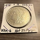 1878 Morgan $1 San Francisco Proof-Like VAM-6 Hot 50 DDO Rib Silver 0.9 Fineness