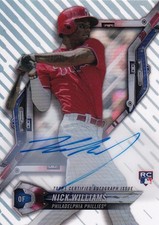2018 Topps High Tek Philadelphia Phillies Nick Williams Autographs