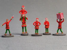 LIONEL POLAR EXPRESS SANTA's ELVES FIGURE PACK people O GAUGE bell 6-83185 NEW
