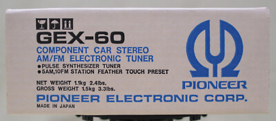 Pioneer (KEX, KE) GEX-60 AM/FM Tuner - NOS | eBay