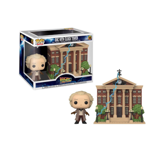 Figura Funko Pop! Town Regreso al Futuro Doc con Reloj de la Torre Modelo 15 | 4 - Imagen 3 de 3