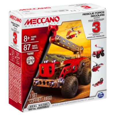Meccano, Multimodels, Rescue Force Squad 3 Model Set Build & Play STEM 8+ NEW