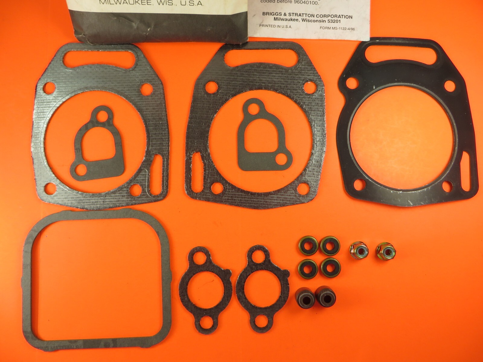 808391 Briggs & Stratton Genuine Valve Gasket Set, MISSING PARTS READ