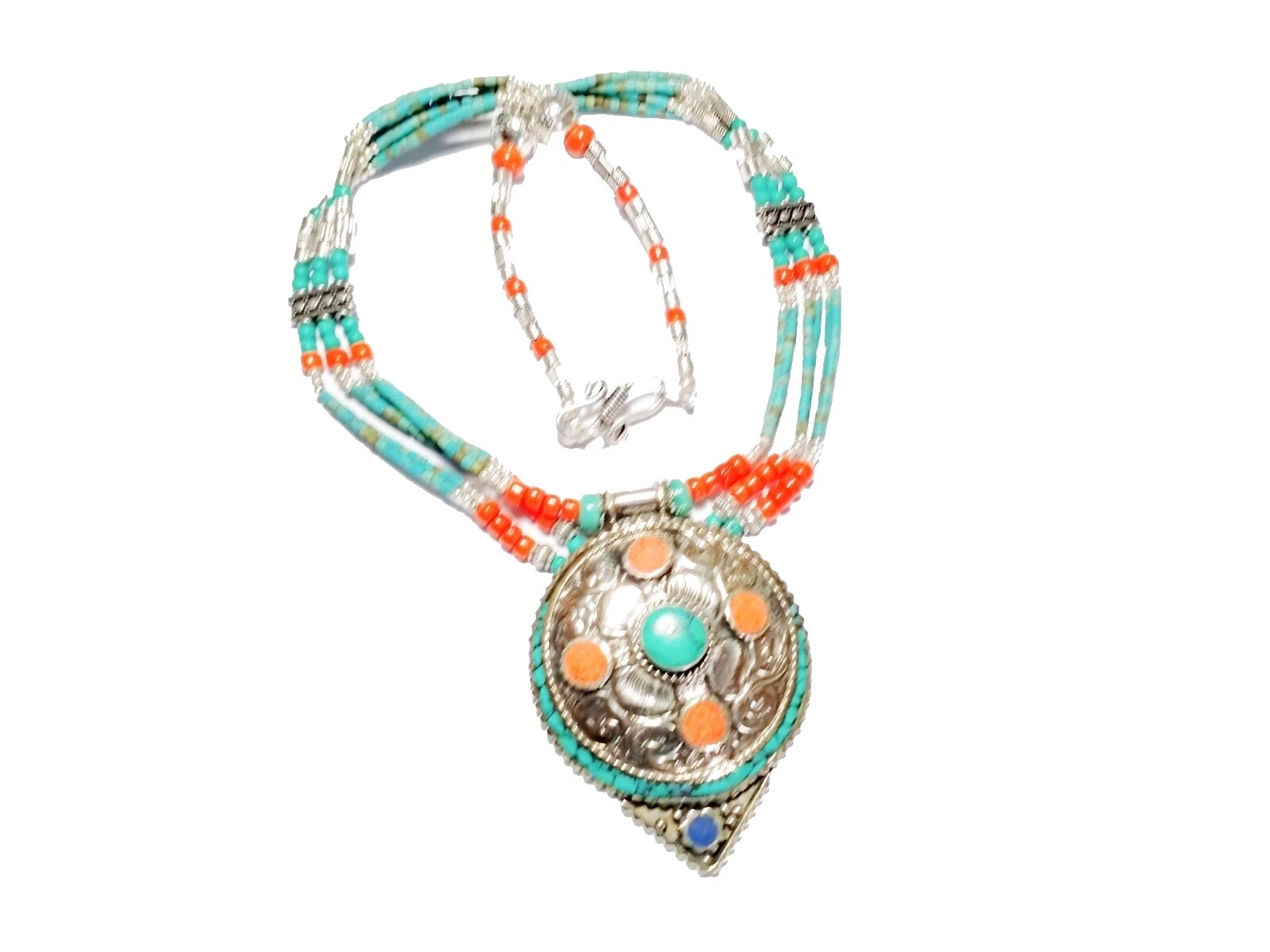 Brass Turquesa Fashion Colares e pingentes