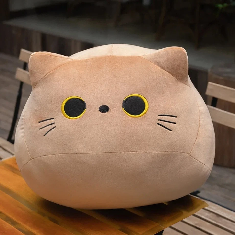LINDA ALMOHADA DE PELUCHE GATO KAWAII REGALO SOFÁ COJÍN JUGUETE MUÑECA VENDEDOR DE EE. UU. Foto 2 de 4