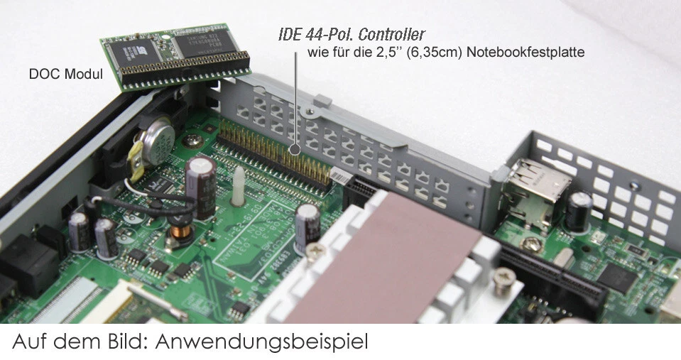 4GB SSD IDE DOC MODUL MINI FESTPLATTE DE4PA-04GD31C1D 44-PIN 44-POL IDE FLASH 48 - Bild 3 von 3