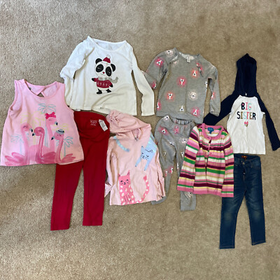 Lot Toddler Girls size 3T Shirt Jeans Big Sis