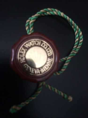 Etiqueta colgante de sello rojo vintage Rolex - ¡vendedor de hologramas de EE. UU.! - Imagen 4 de 5