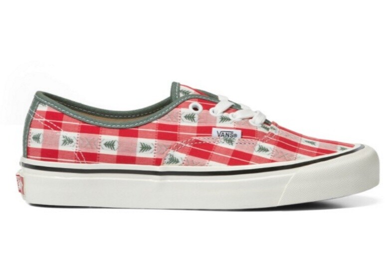 VANS Authentic 44 dx ANAHEIM FACTORY OG PLAID RED men's