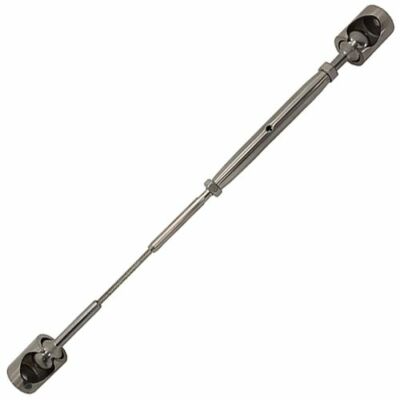 STAINLESS STEEL 316 WIRE ROPE BALUSTRADE FLAT MOUNT BALL AND SOCKET ...