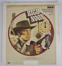 CED VideoDisc High Noon 1952 , Black and White, RCA SelectaVision, Untested