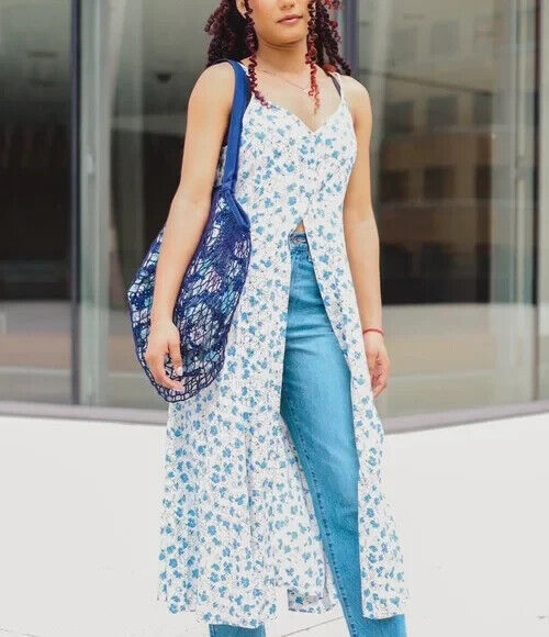 Perfume Closet ／ Camisole Flare Dress Uniqlo Women Printed Button Down Camisole Flare Dress Off