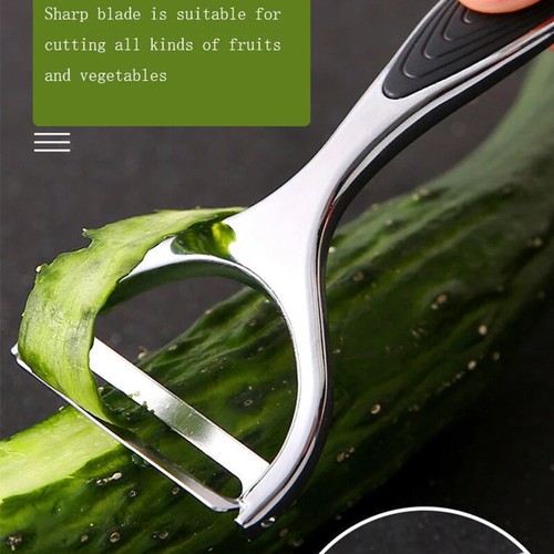 Stainless Steel Vegetable & Fruit Peeler Set - Non-Slip Handle Potato Peeler - Imagen 5 de 9