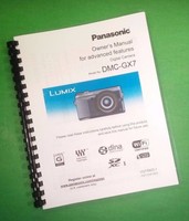 Color Printed Panasonic Lumix Advanced Dmc-gx7 Manual User Guide 380 Pages Color Printed Panasonic Lumix Advanced Dmc-gx7 Manual User Guide 380 Pages