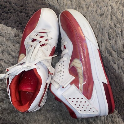 Nike LeBron Shoes Mens Size 18 White Red Mid Top Basketball 454141-105 Sneakers Nike Air Max Lebron James 454141-105 Men main image 4