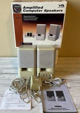 Amplified Computer Speakers  Cyber Acoustics - MMS - 2 With Original Box