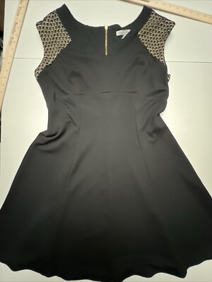 Danny and Nicole Dress Womens Size 12 Black Cocktail Fit and
