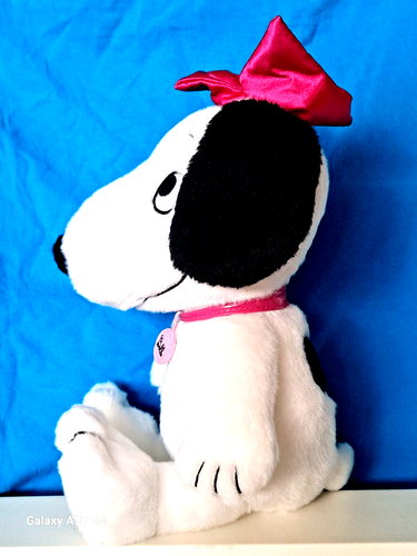 HTF Peanuts BELLE Snoopy's Sister Plush 10" Sitting 12" Laying 2022 Cedar Fair - Picture 7 of 12