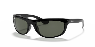 Ray-Ban Balorama Polished Black/Green Polarized 62mm Sunglasses RB4089 601/58 62