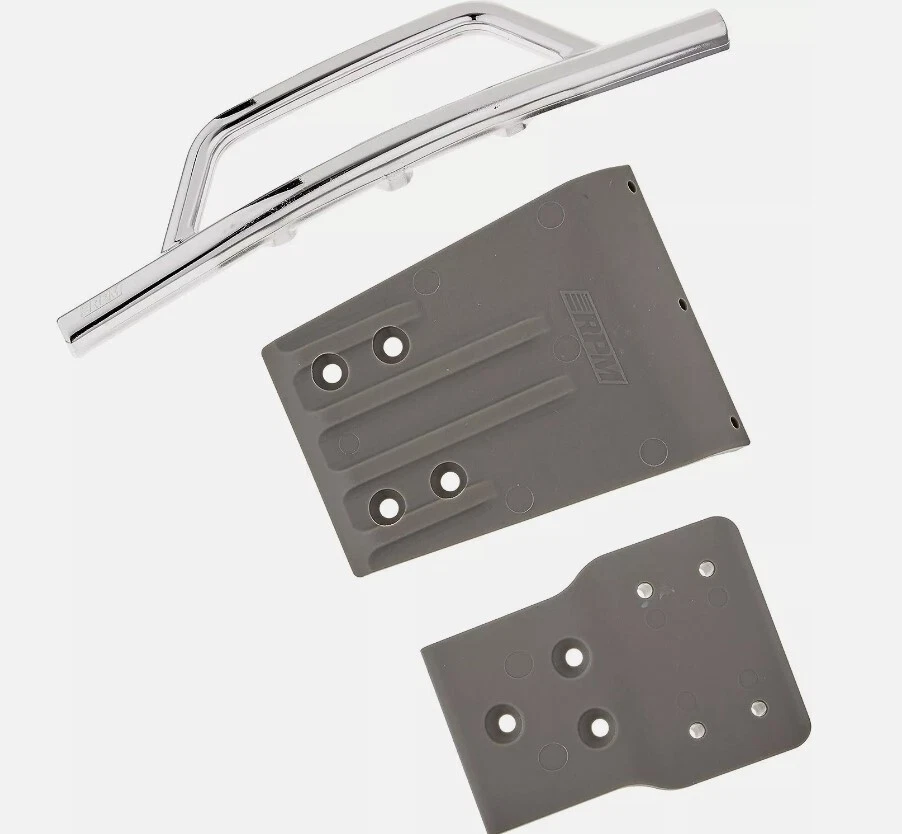 RPM Chrome Front Bumper & Skid Plate for Traxxas Slash 4x4 - RPM80023 - Image 3 of 4