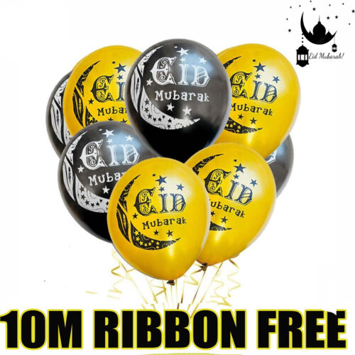 Islam Eid Ramadan Mubarak Printed Balloons Bunting Banner Kids Decorations Uk - Picture 3 of 7