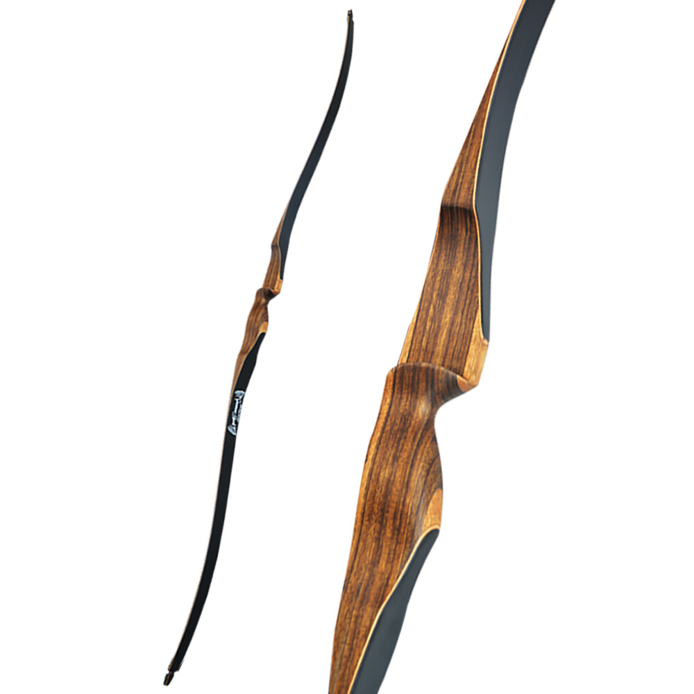 52" Traditioneller Langbogen 1030lbs Recurve Holzbogen Bogenschießen