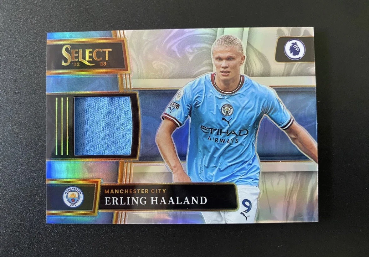2022-23 Panini Select EPL Erling Haaland Silver Holo Memorabilia
