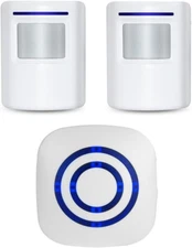 Wireless Home Security Driveway Alarm,  Entry Alert, Visitor Door Bell Chime wit