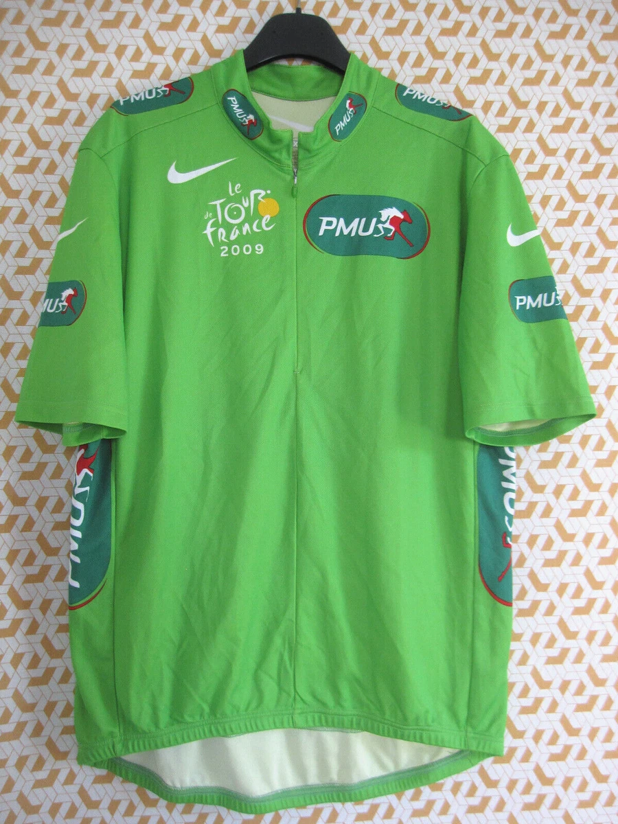 Maillot cycliste MEAUX CYCLO TOURISME vintage vert jersey shirt années 70 L