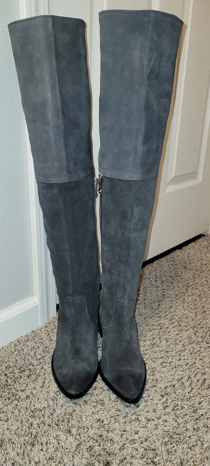 BOTAS OTK DE GAMUZA JUSTEEN FIRMA INFORME 6,5 M GRIS CUERO/MATERIAL FORRADAS  Foto 3 de 4