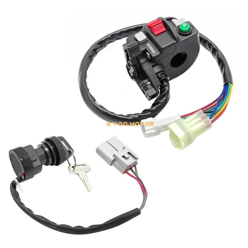 Handlebar Switch For Yamaha Grizzly YFM350/450/660 – Start/Stop/Headlight Control, Plug & Play, Left Side