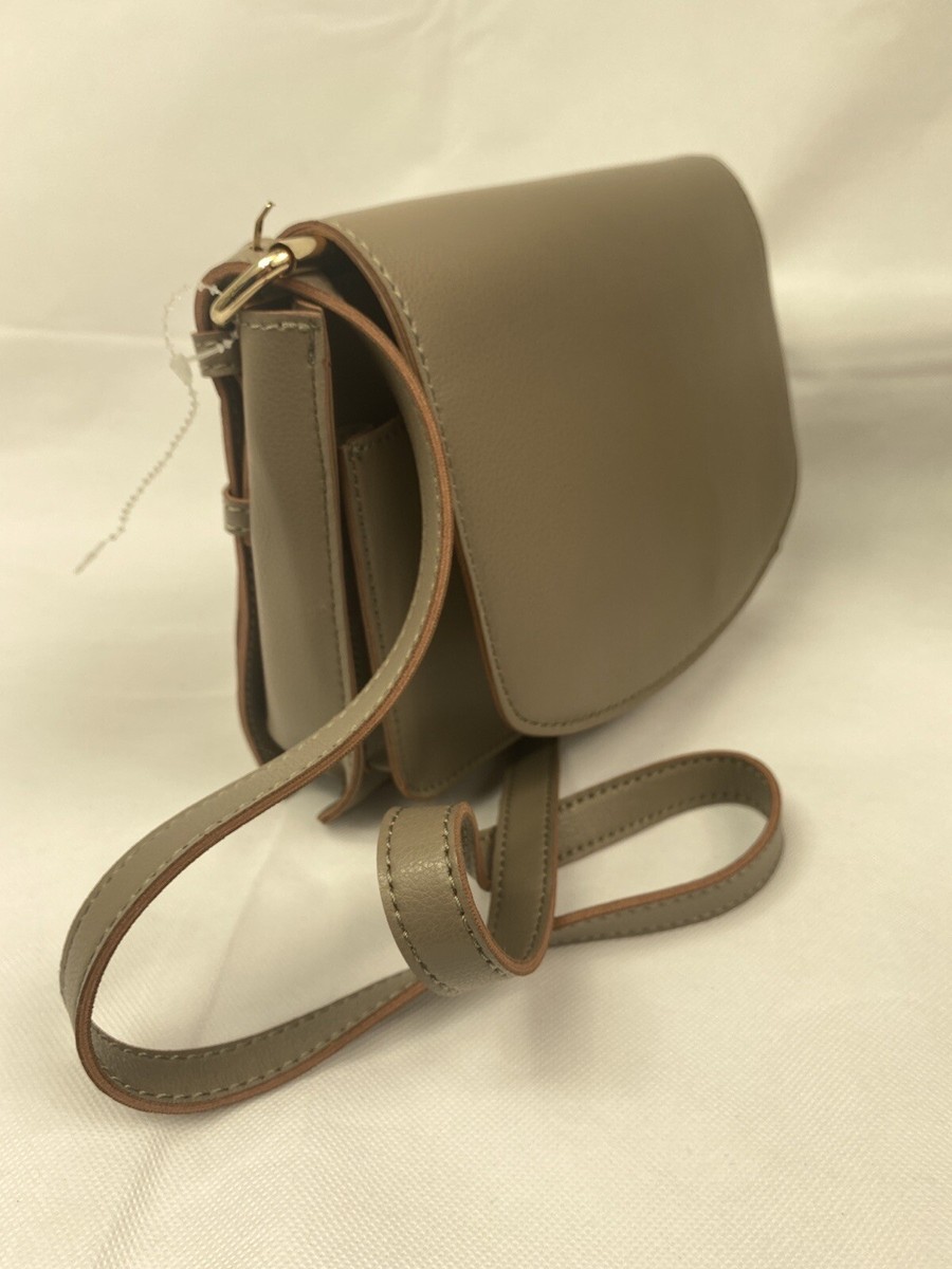 Sole Society Vegan Women Bags Faux Leather Crossbody Purse Bag Tan Brown