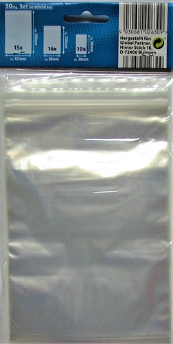 50tlg. Set Druckverschlussbeutel Schnellverschluß / wiederverschließbare Beutel - Bild 2 von 2