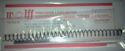 41916 WOLFF FITS COLT 1911 FACTORY STANDARD RECOIL SPRING - 16# - NEW