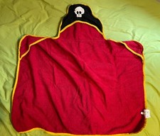 Kids Toddler Pirate Hooded Towel, Poncho, Pool Beach Bath Good codition