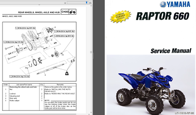 Manuale Di Officina Haynes Per Yamaha Raptor 660 & 700 ATV - Modelli 2001-2012 Con Istruzioni Riparazione - Foto 8